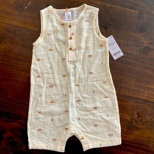 24 month cream linen romper by Hilary Duff by Carters